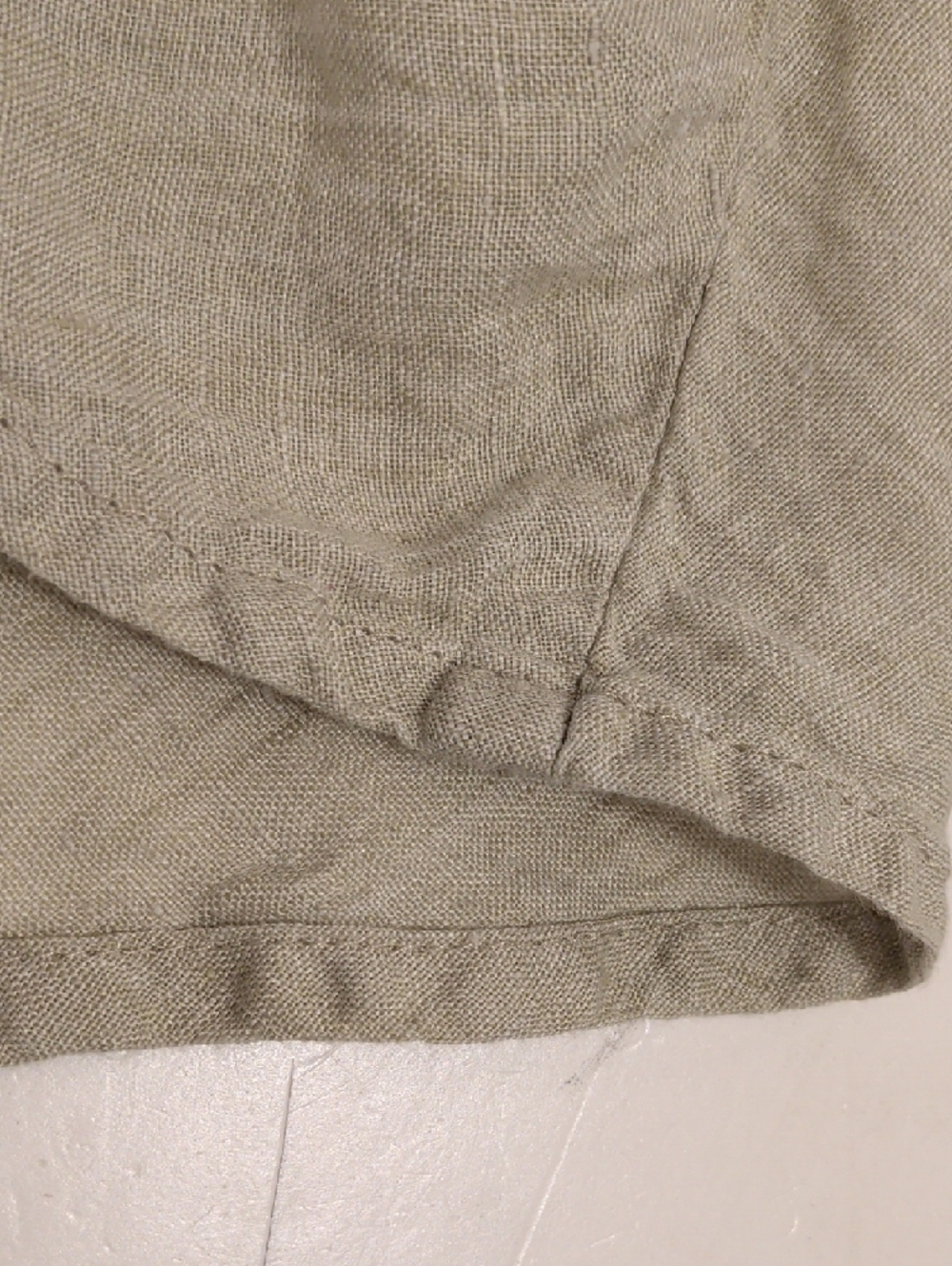 Flax 100% Linen 38" Long Skirt Bias Cut Sage Green Neutral Natural Fiber - Picture 9 of 9